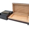 Brazilian Lacquer Rosewood Sliding Ashtray w/Humidor (5-7 Count)