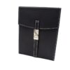 Black Leather Travel Humidor With Buckle (10 Count)