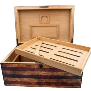 Old Glory Weathered Flag Humidor (100 Count)