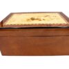 Pristina Desktop Humidor - Mahogany Veneer with burl inlay (50-85 Count)